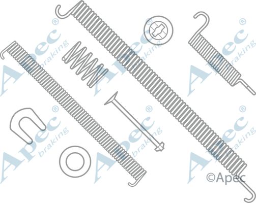 APEC BRAKING Комплектующие, тормозная колодка KIT859